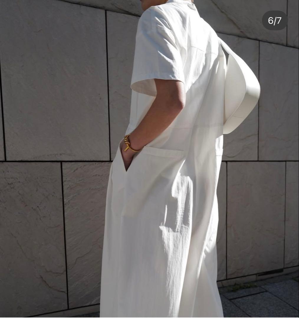 【美品】MACHATT ハーフスリーブ オールインワン　ホワイト