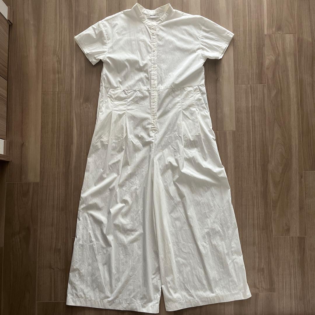 【美品】MACHATT ハーフスリーブ オールインワン　ホワイト