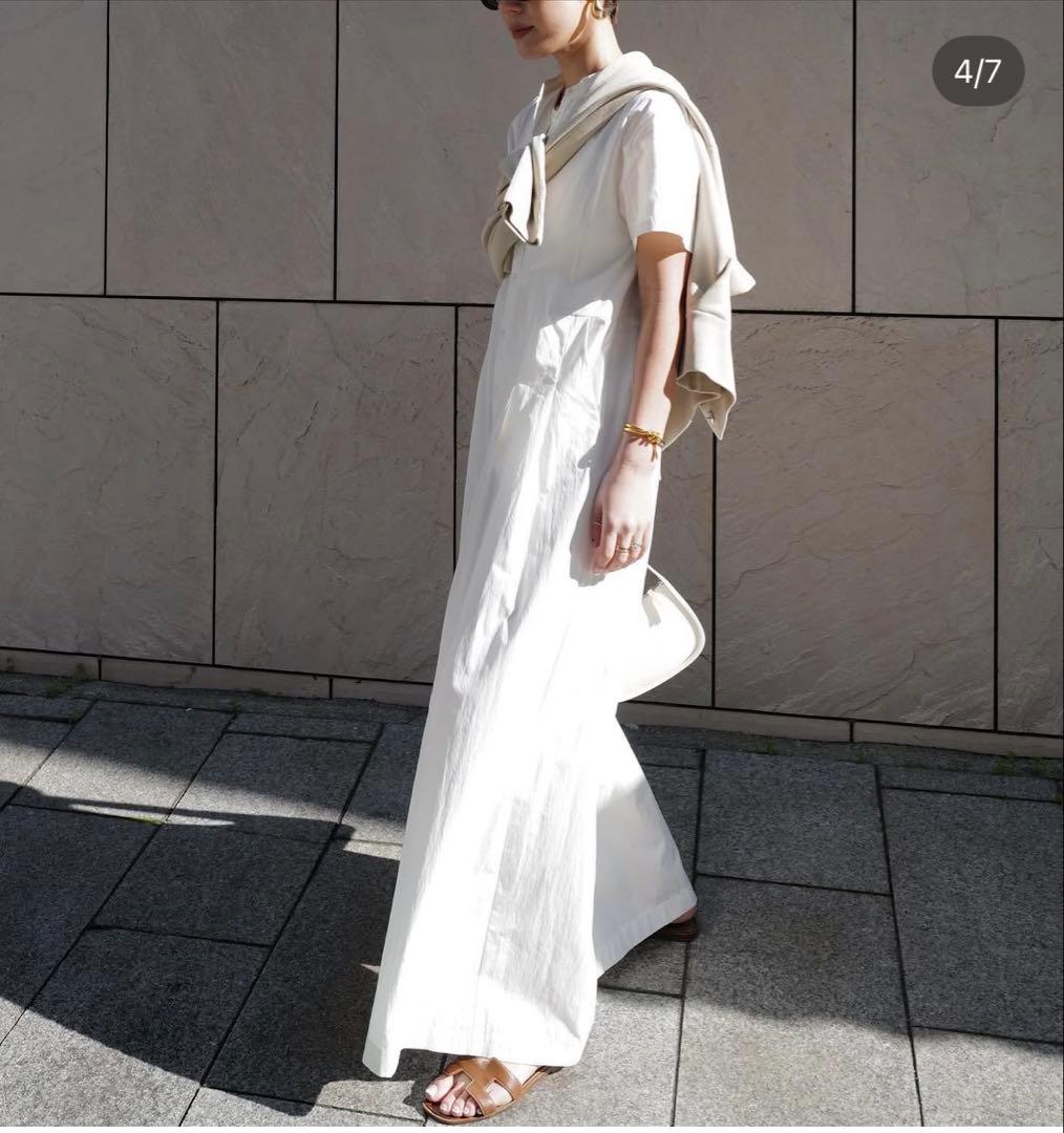 【美品】MACHATT ハーフスリーブ オールインワン　ホワイト