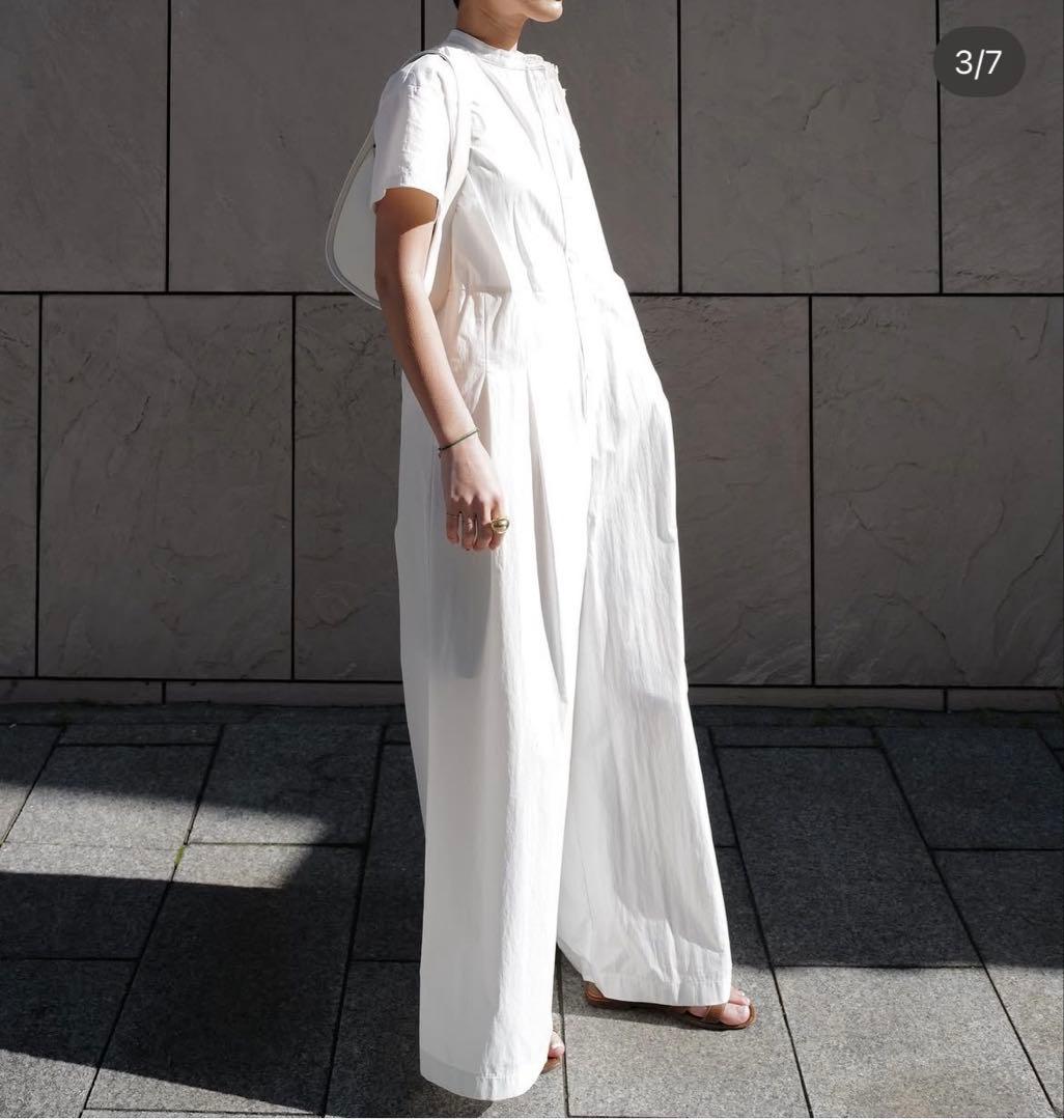 【美品】MACHATT ハーフスリーブ オールインワン　ホワイト