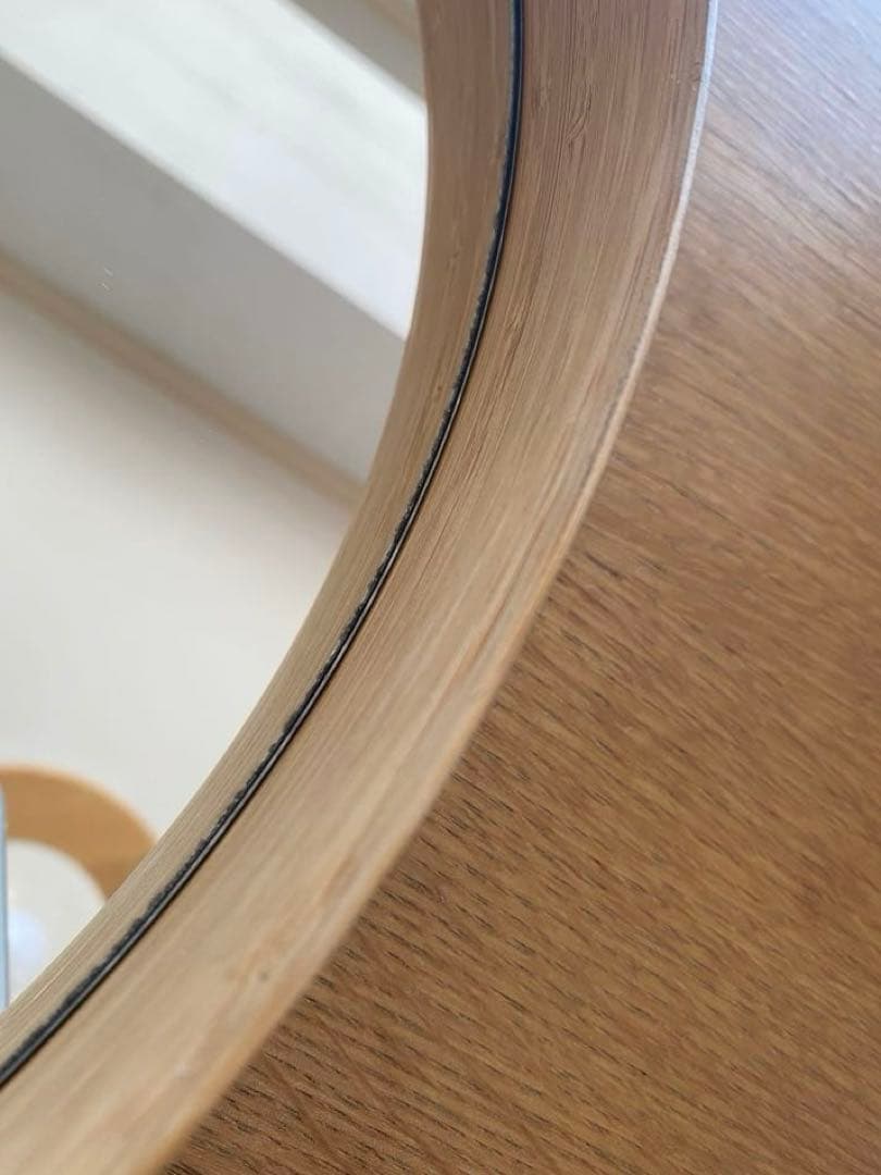 テオリ TEORI 壁掛けミラー ゼロ ZERO Mサイズ 墨色 鏡 丸型 姿見