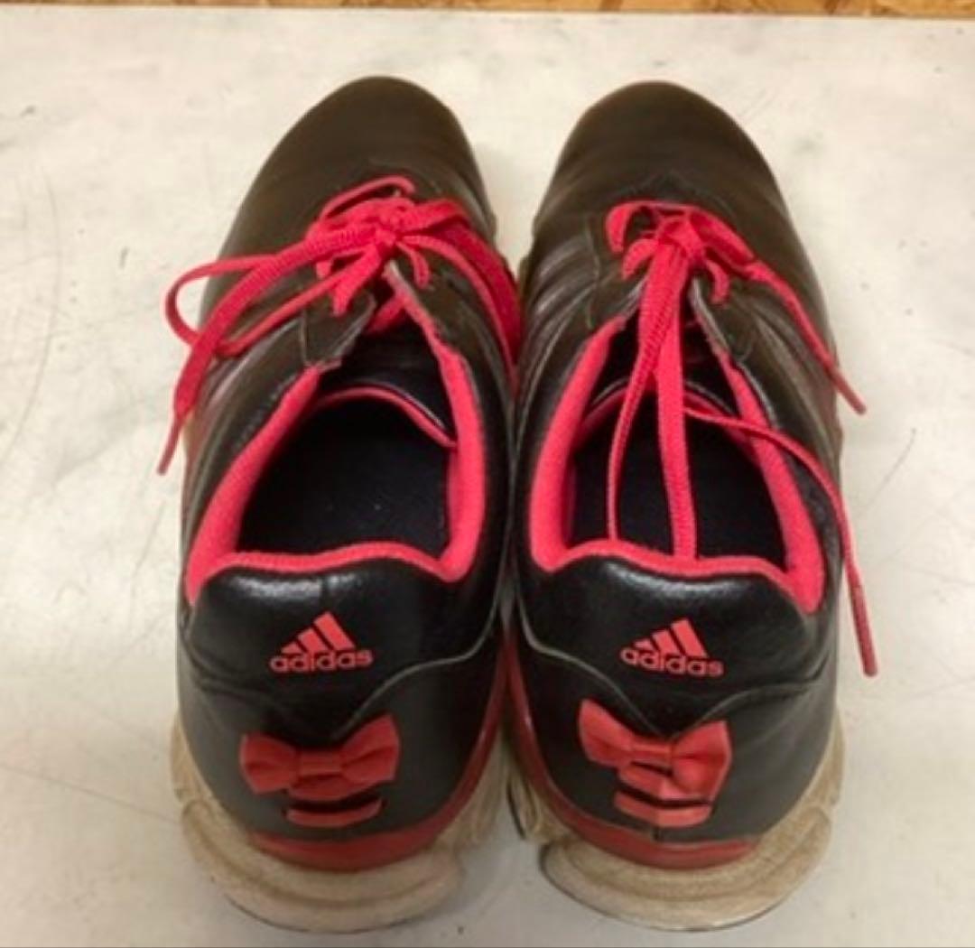 adidasゴルフシューズ25cm メンズ 汚れ有り スポーツ用（む99）
