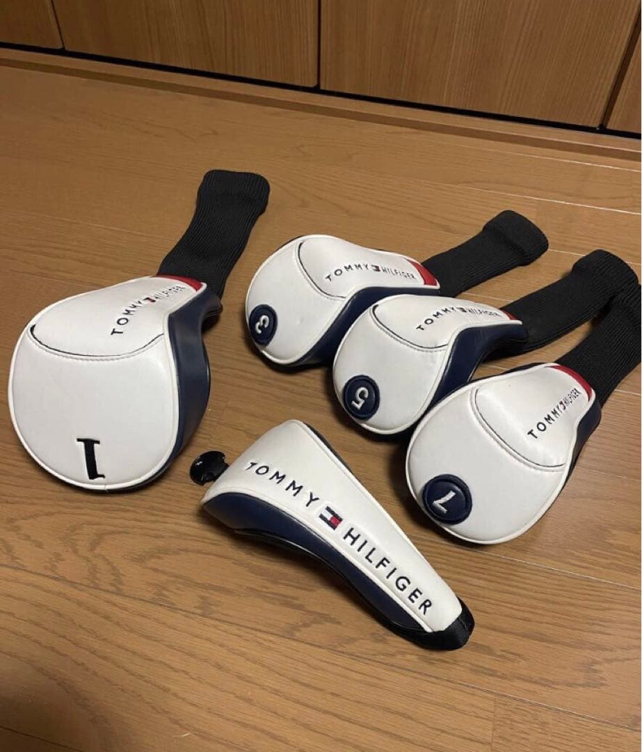 トミーヒルフィガー キャディバッグ +ヘッドカバーセット 中古品 送料無料