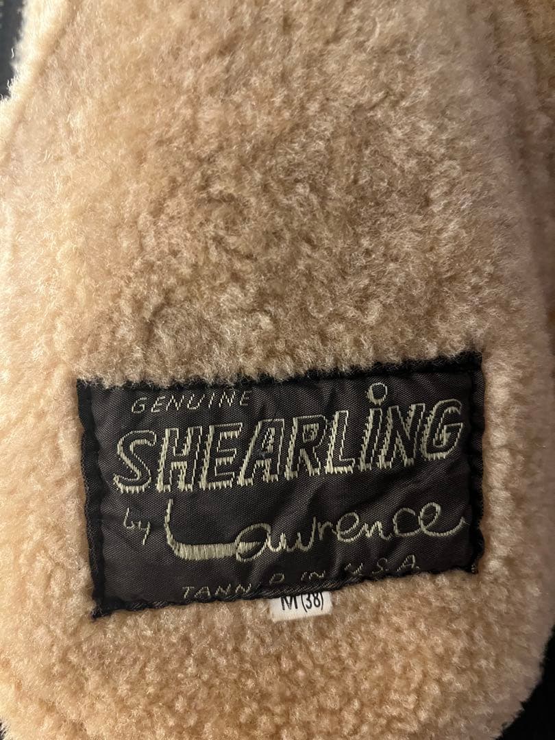 ジャケット・アウター 80s short real mouton bomber jacket