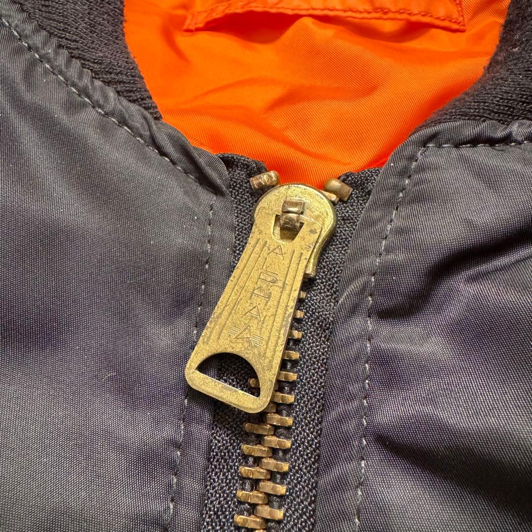 90s USA製 alpha industries ma-1 black 美品