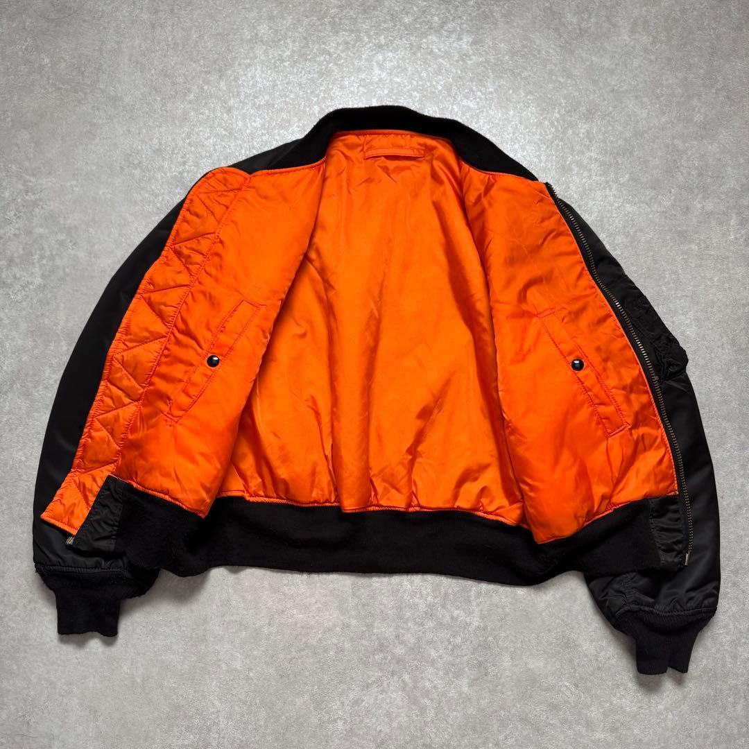 90s USA製 alpha industries ma-1 black 美品