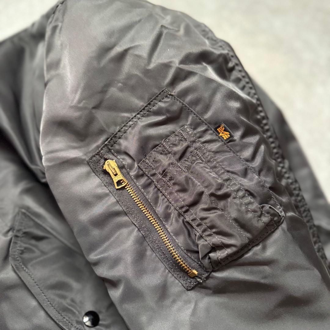 90s USA製 alpha industries ma-1 black 美品