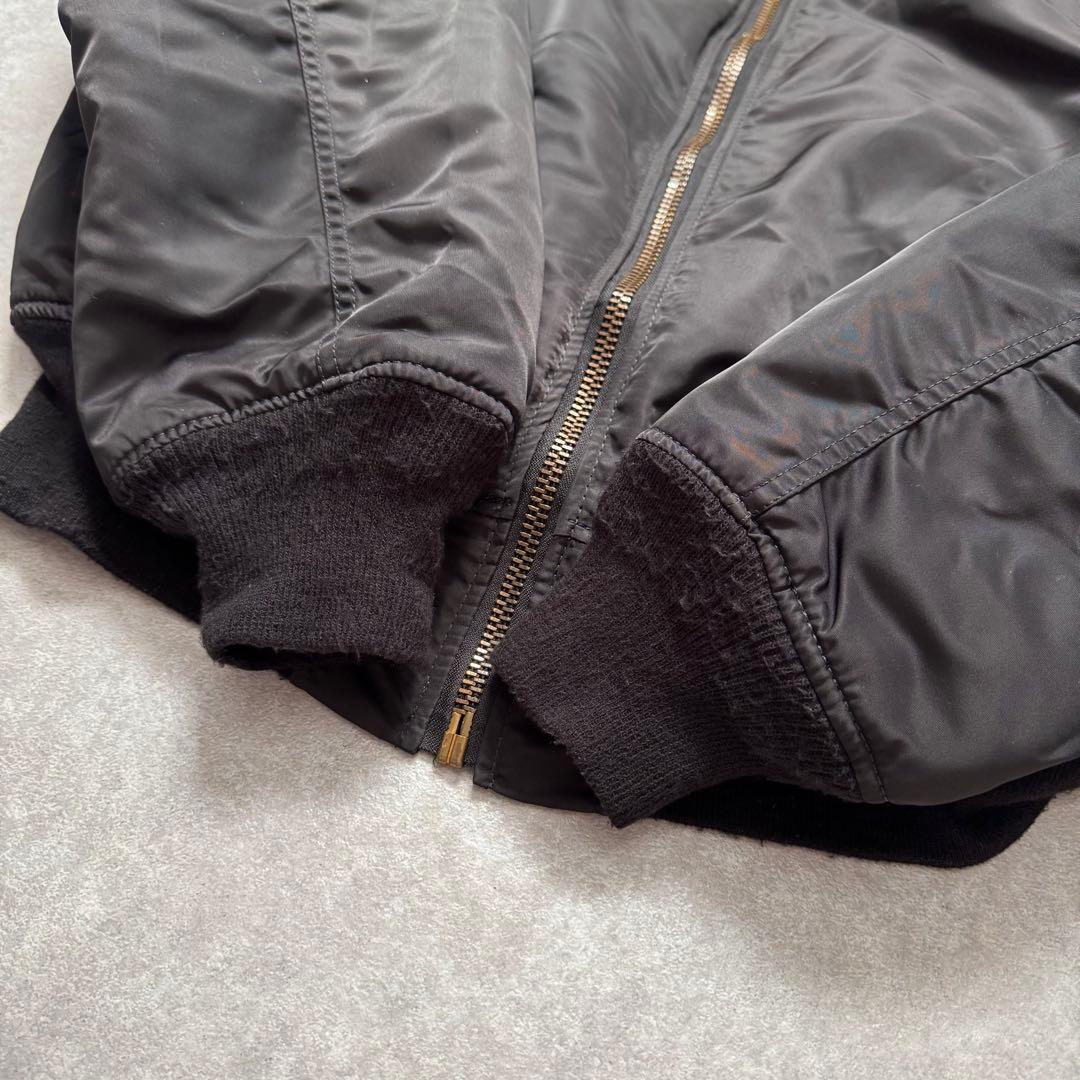 90s USA製 alpha industries ma-1 black 美品