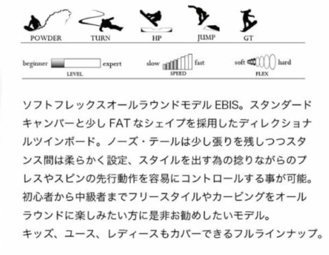 新品未使用！MOSS EBIS 23-24モデル スノーボード　グラトリに最適