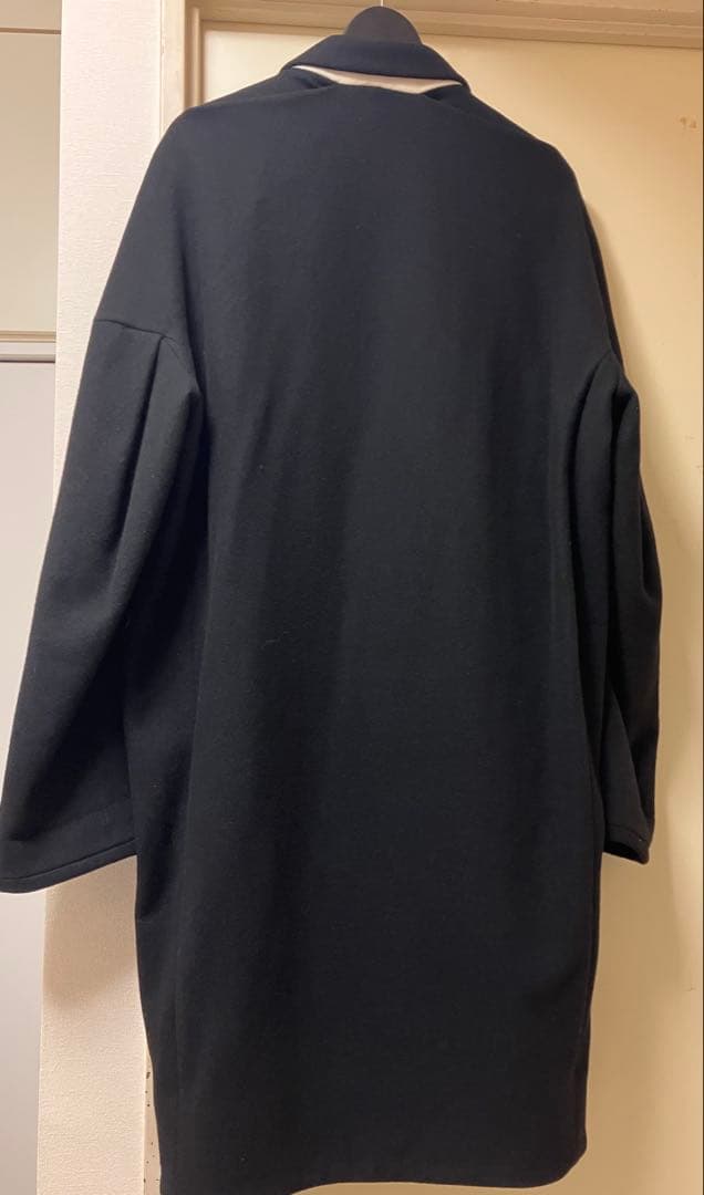 OVERCOAT ドルマンスリーブコート ノッチドラペルチェスター 1 ブラック