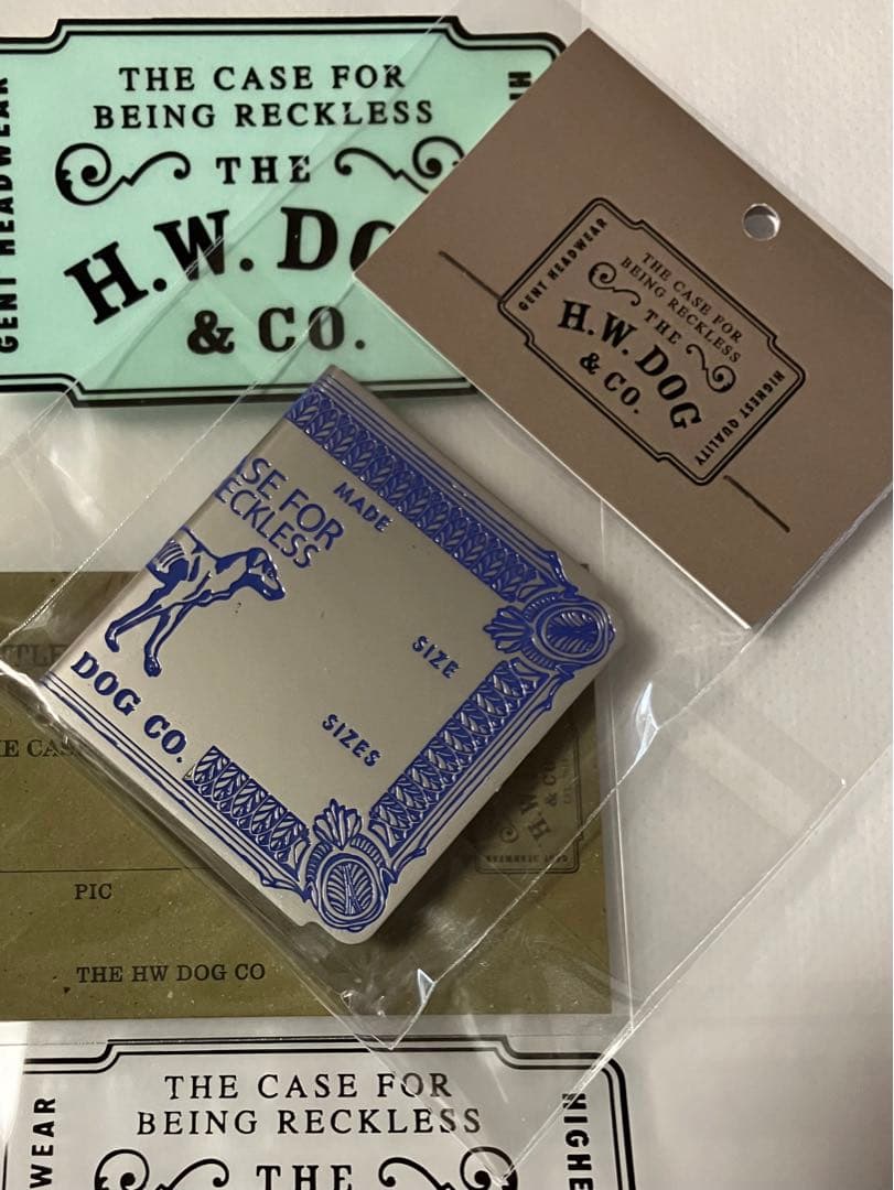 THE H.W. DOG&CO. MONEY CLIP マネークリップ 銀 青