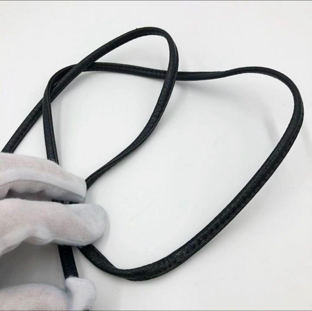 【OLD GUCCI】ミニショルダー 希少ネイビー GG Plus PVC