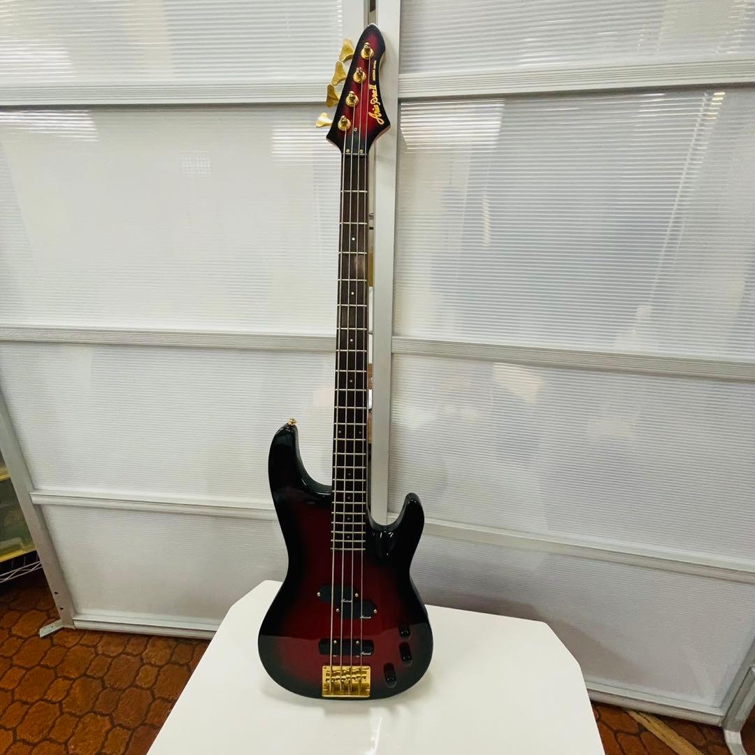 アリアプロ2 エレキベース 4弦 ブラック/レッドグラデーション