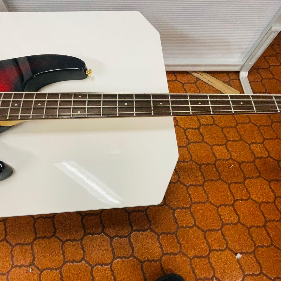 アリアプロ2 エレキベース 4弦 ブラック/レッドグラデーション