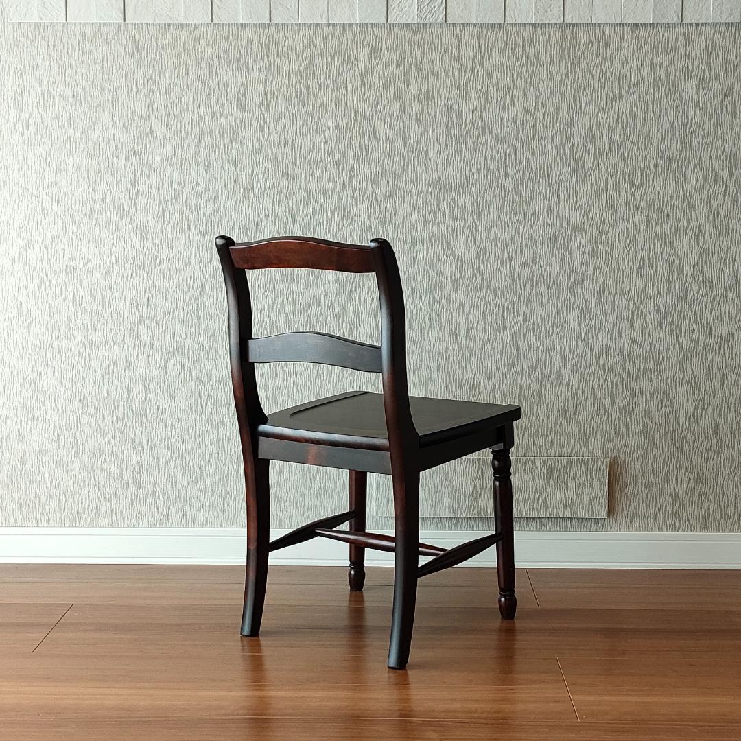 〈美品〉北海道民芸　ダイニングチェア　ラダーバック　樺材