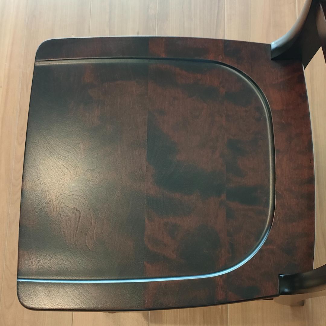 〈美品〉北海道民芸　ダイニングチェア　ラダーバック　樺材