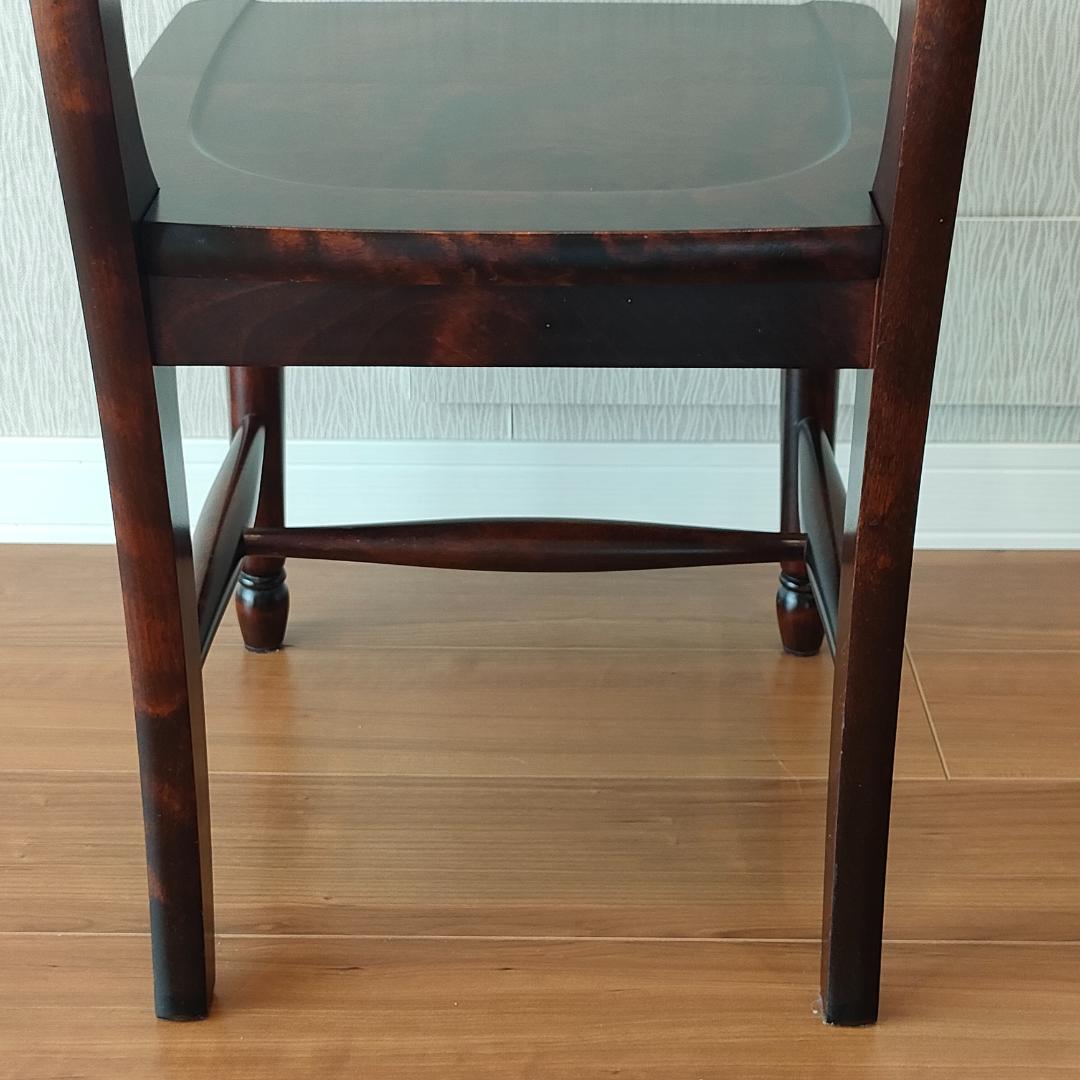 〈美品〉北海道民芸　ダイニングチェア　ラダーバック　樺材