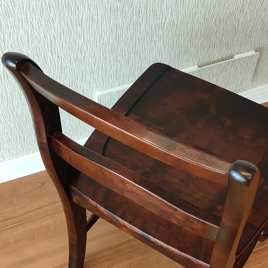 〈美品〉北海道民芸　ダイニングチェア　ラダーバック　樺材