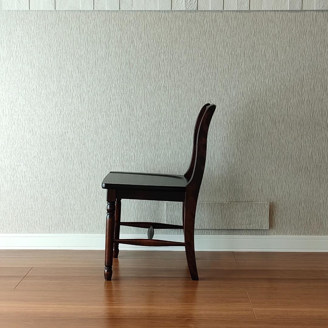 〈美品〉北海道民芸　ダイニングチェア　ラダーバック　樺材