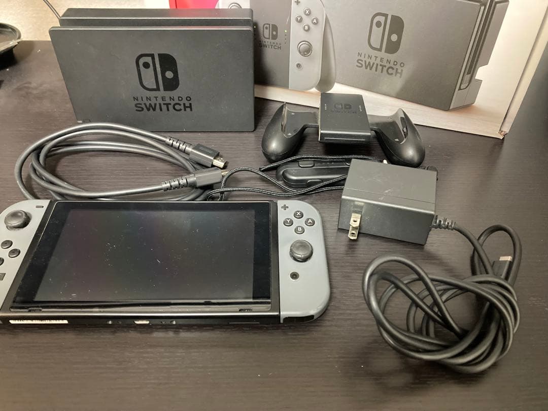 Nintendo Switch 本体 グレー　動作確認済
