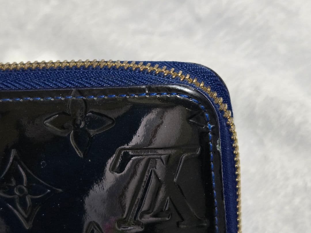 l*2様 Louis Vuitton ネイビー ブラック ラメ 長財布