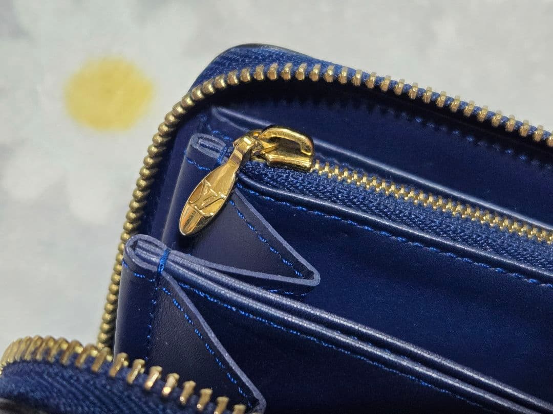 l*2様 Louis Vuitton ネイビー ブラック ラメ 長財布