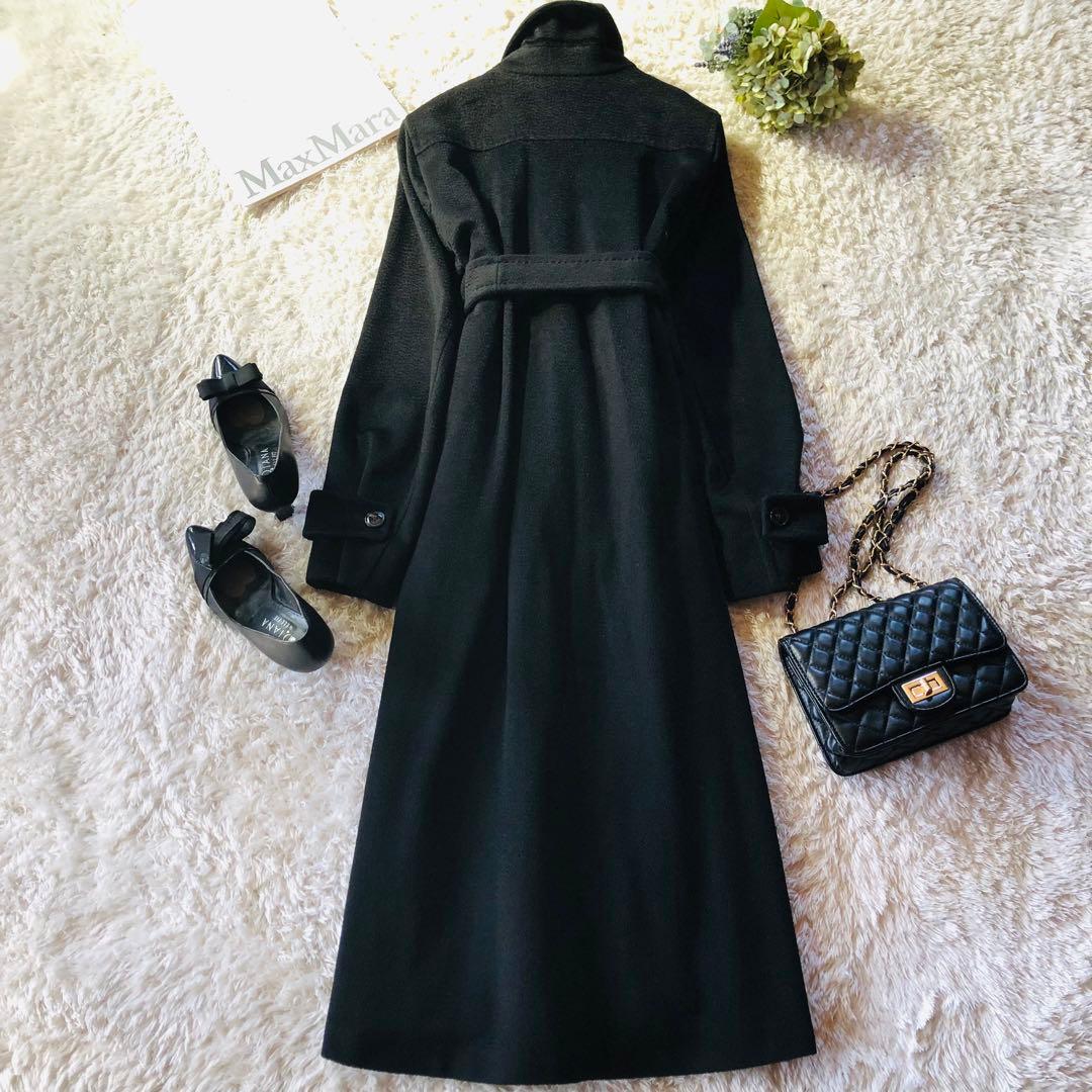 美品✨近年マックスマーラ マニュエラコート カシミヤ100% ブラック 40