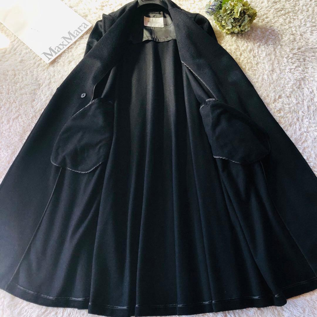 美品✨近年マックスマーラ マニュエラコート カシミヤ100% ブラック 40
