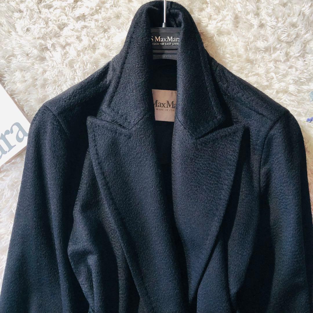 美品✨近年マックスマーラ マニュエラコート カシミヤ100% ブラック 40