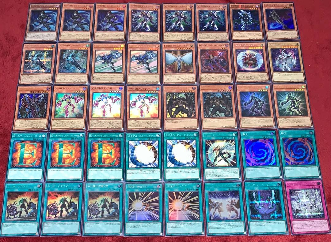 遊戯王　本格構築HEROデッキ40枚＋E X15枚＋α