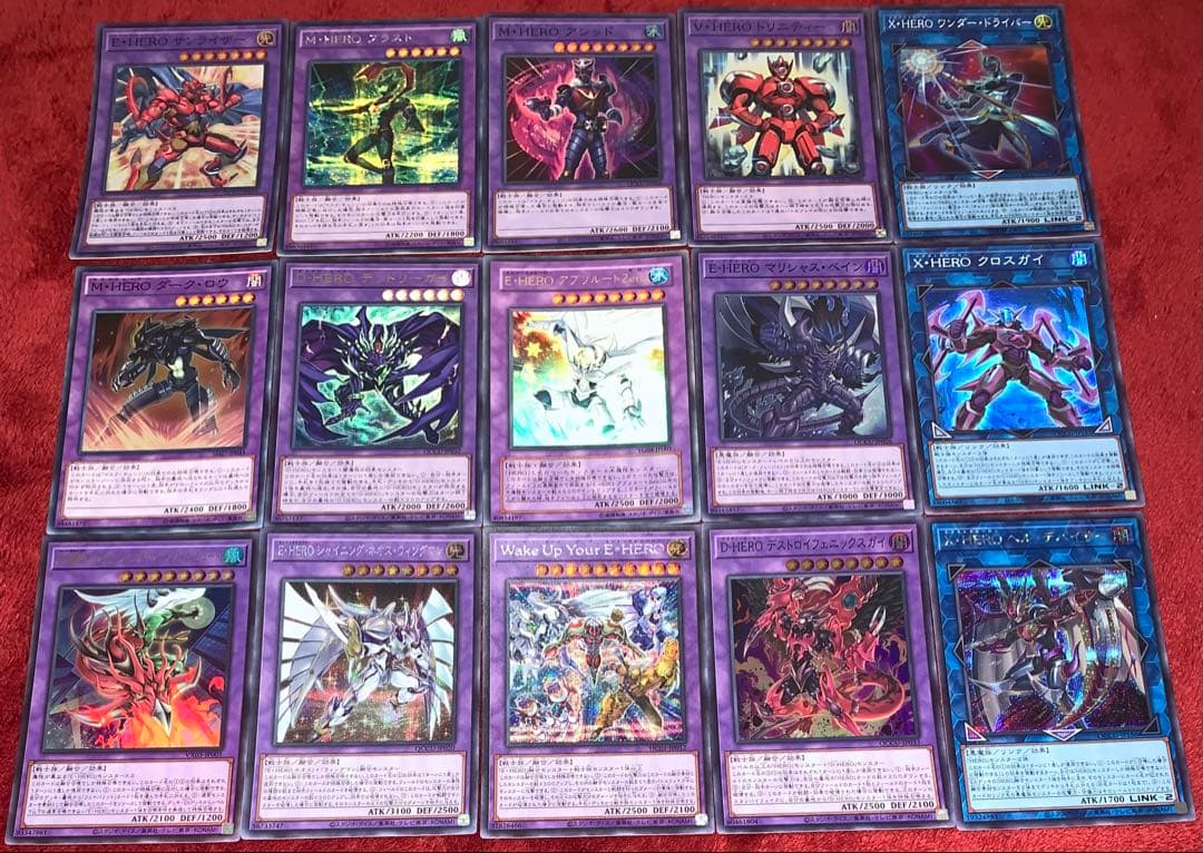 遊戯王　本格構築HEROデッキ40枚＋E X15枚＋α