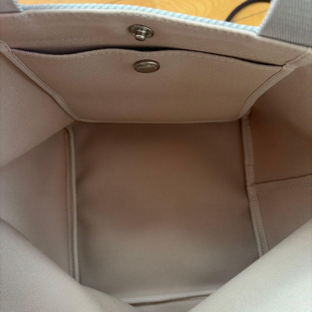 極美品　エルベシャプリエ 707GP ブラン×シルバー　 舟型トート 限定カラー