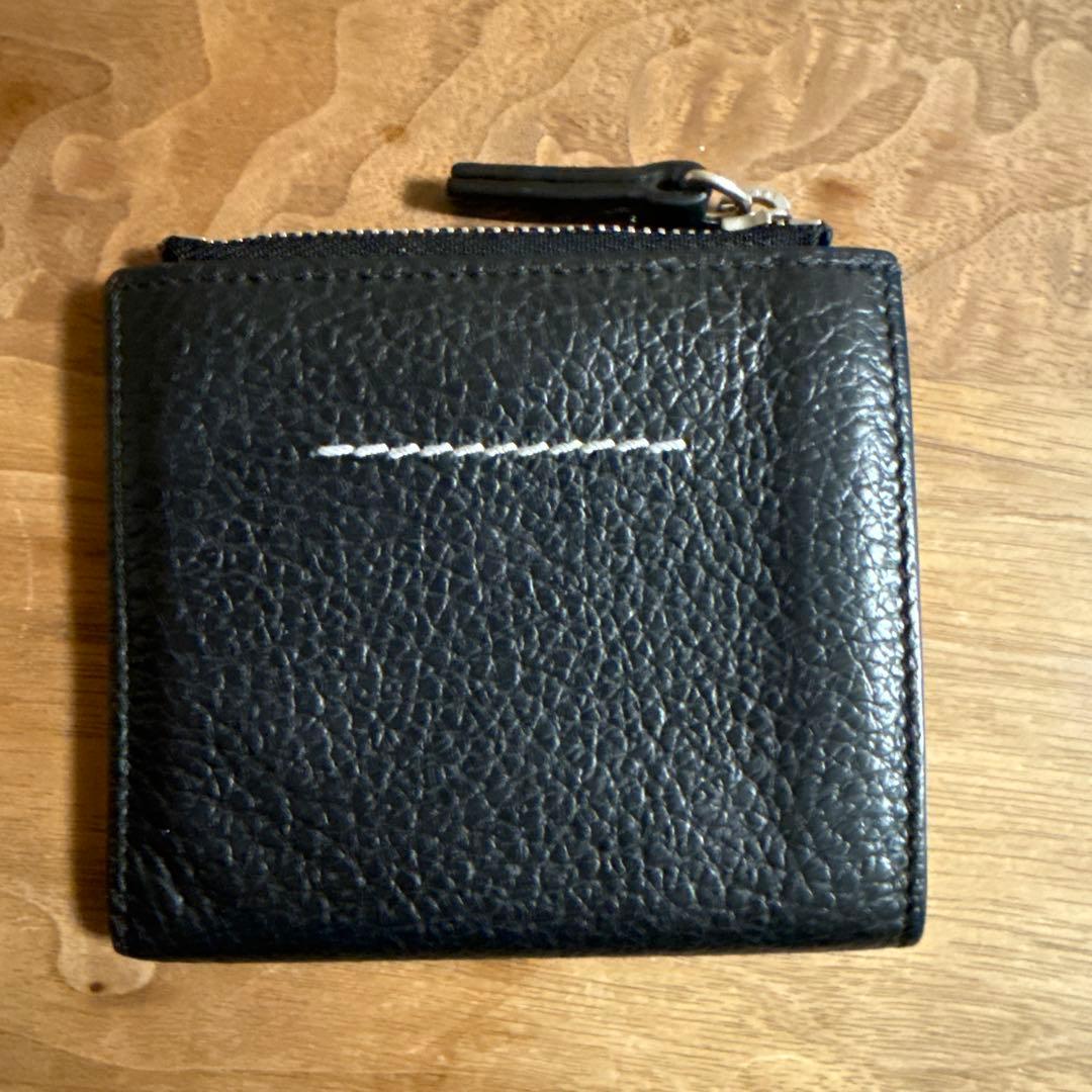 MM6 ブラック 二つ折り財布　マルジェラ
