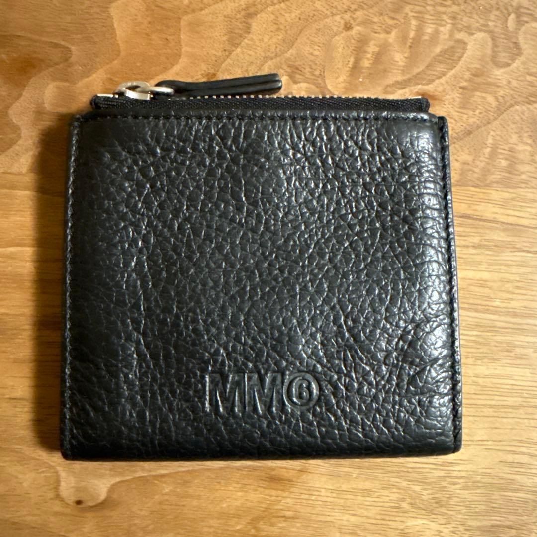 MM6 ブラック 二つ折り財布　マルジェラ
