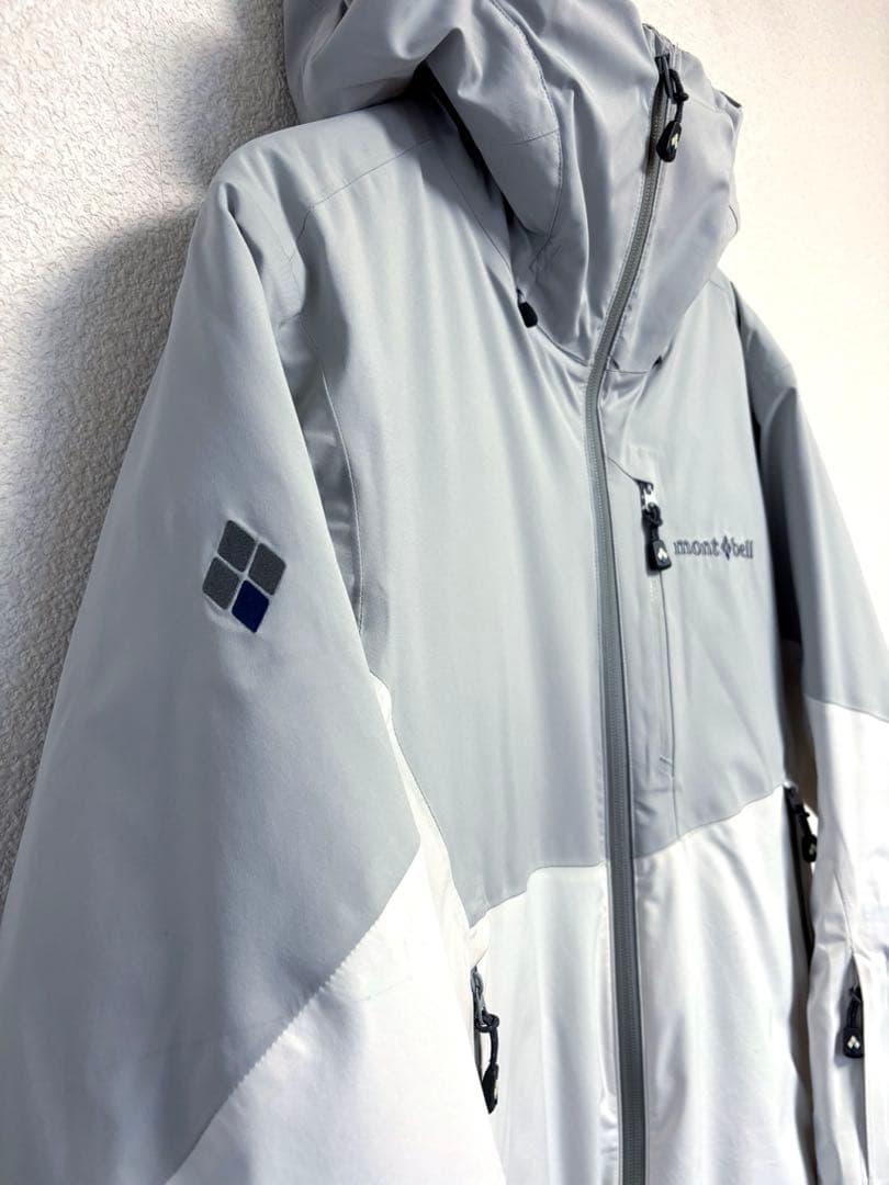 mont-bell パウダーホップパーカ　S ライトグレー