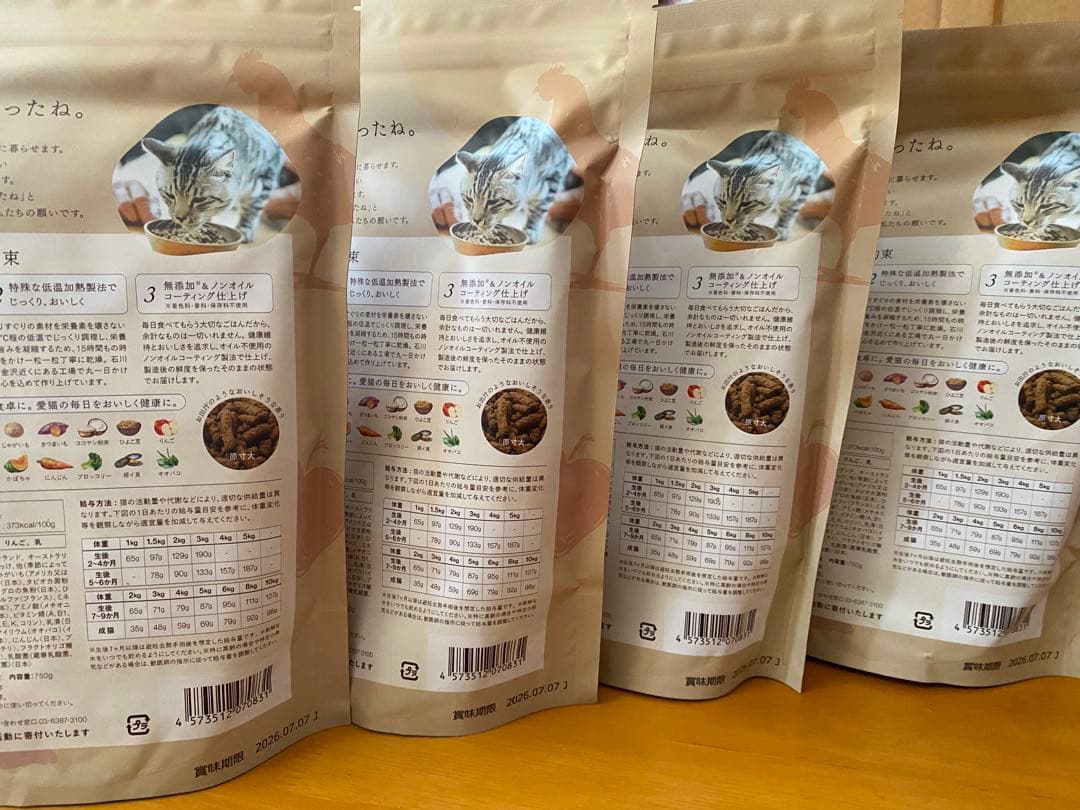 犬猫生活 ドライフード 4袋セット