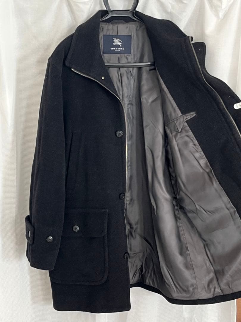 美品 Burberry バーバリー ウール アンゴラ L
