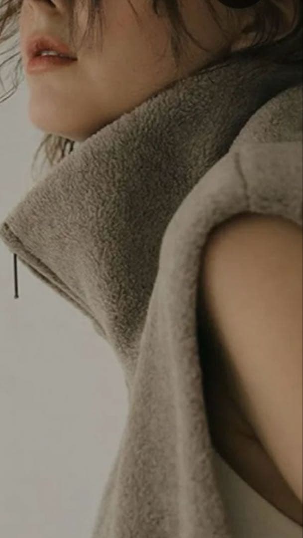 ETRE TOKYO メルトンフリースベスト ベージュ系