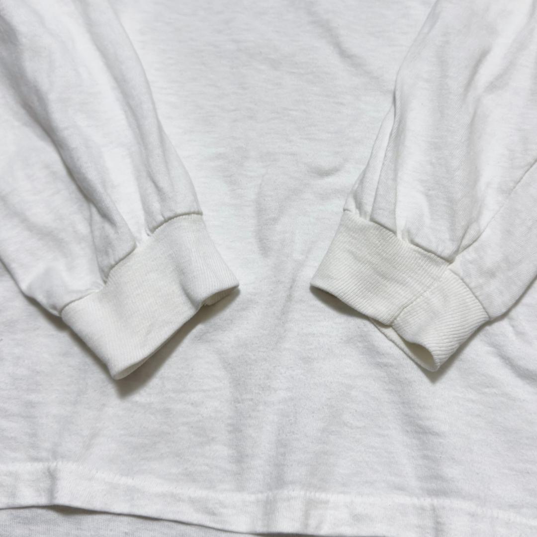80sアメリカ製パタゴニアビンテージTシャツポケ付きロンT長袖白Lstedman