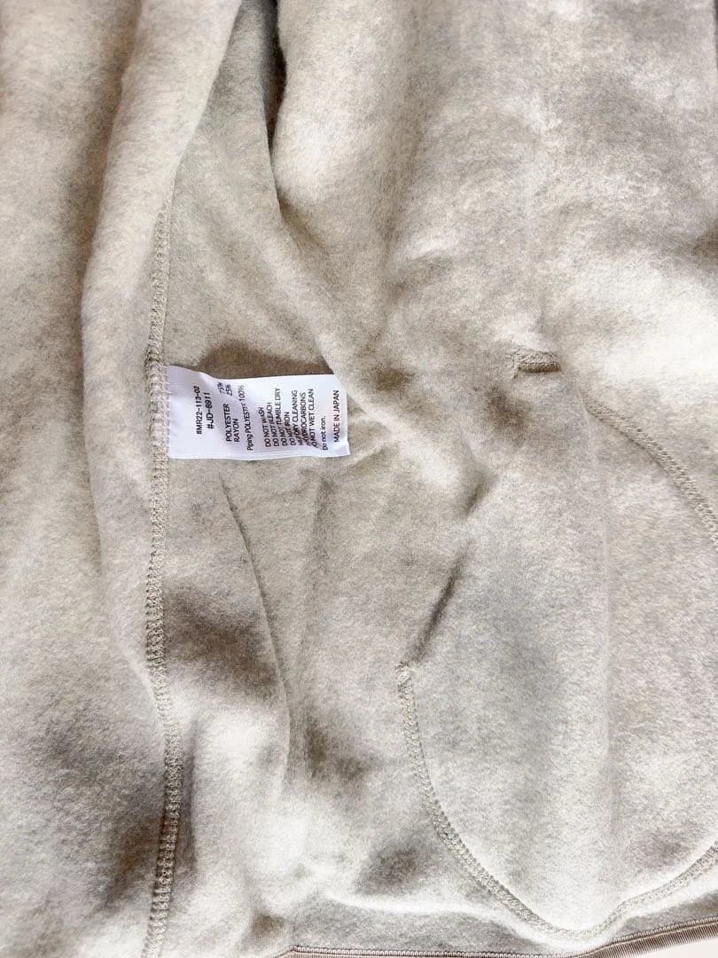 ダントンDANTONノーカラーフリースジャケット タグ付き未使用品
