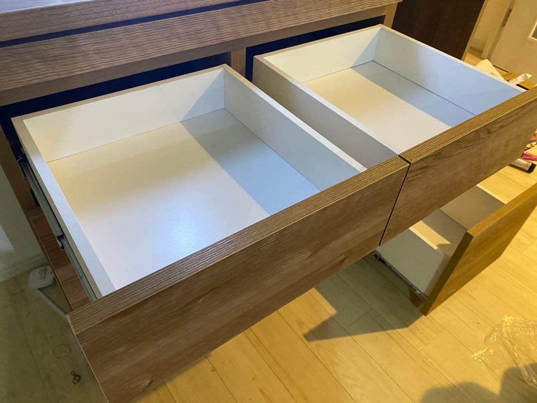 ロウヤ(大川家具)の120センチ食器棚(送料と組み立て料金込み)