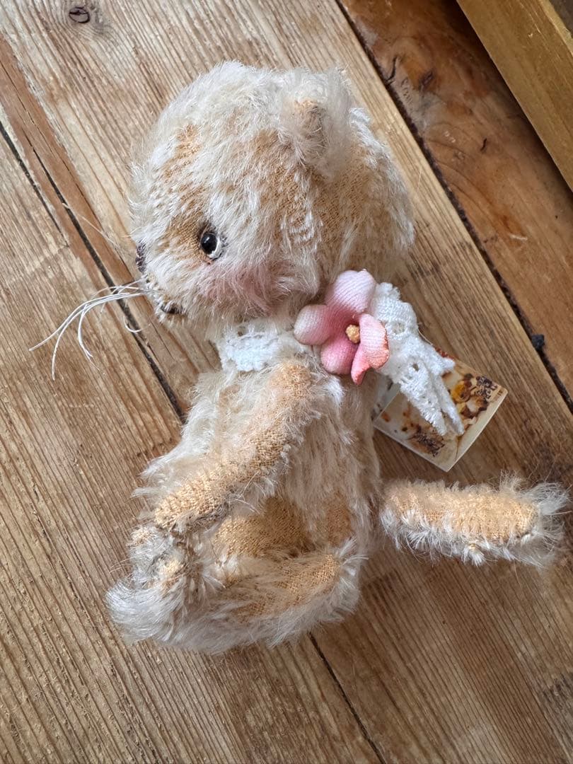 ハンドメイド作家hacodecoさん　猫ネコ&ネズミちゃんアンティークドール