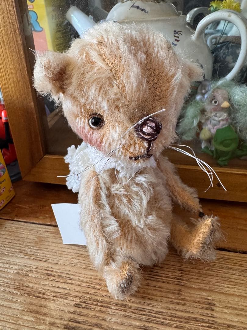 ハンドメイド作家hacodecoさん　猫ネコ&ネズミちゃんアンティークドール