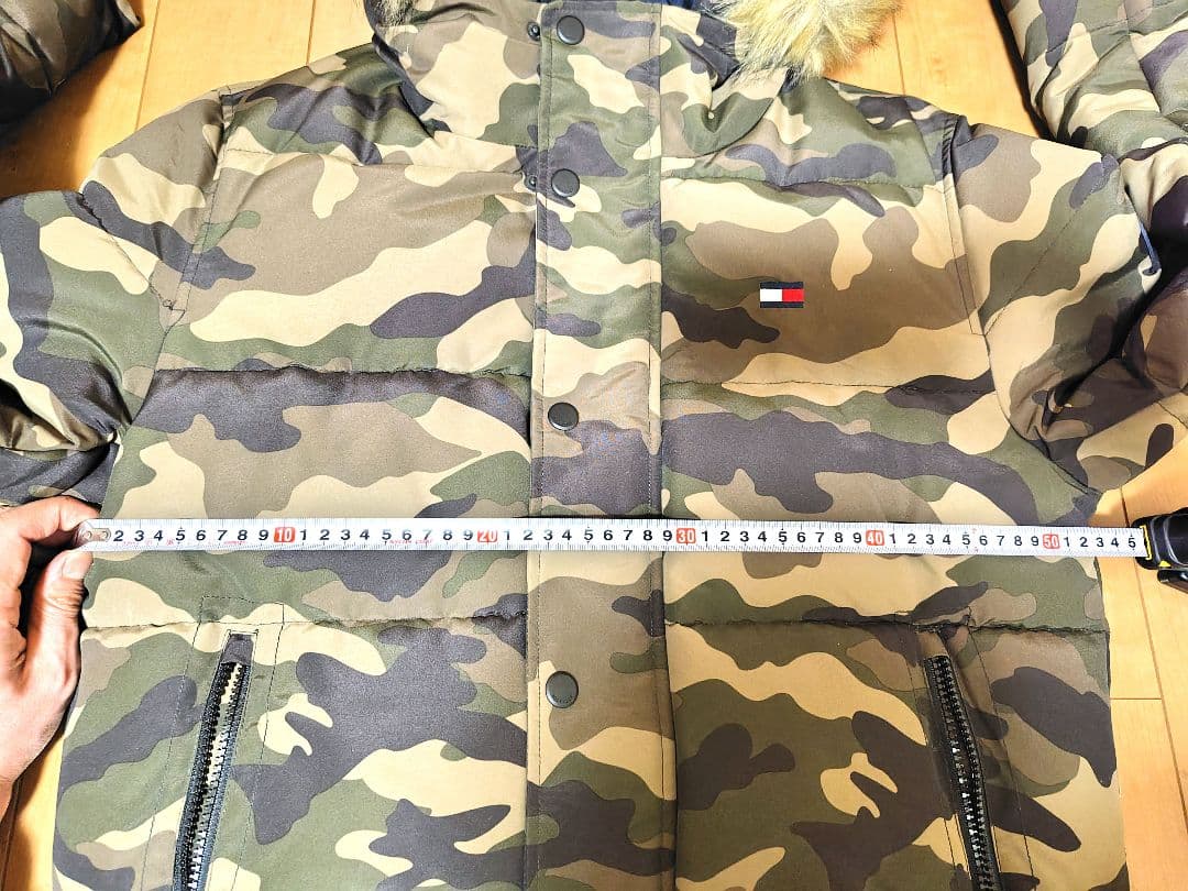 トミーフィルフィガー☆海外製・迷彩ダウンジャケット☆