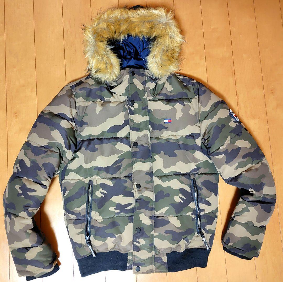 トミーフィルフィガー☆海外製・迷彩ダウンジャケット☆
