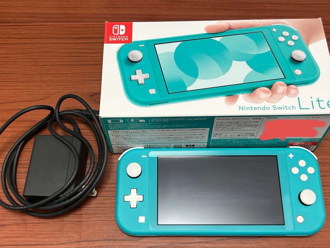 Nintendo Switch Lite ターコイズブルー 充電コード＆外箱付