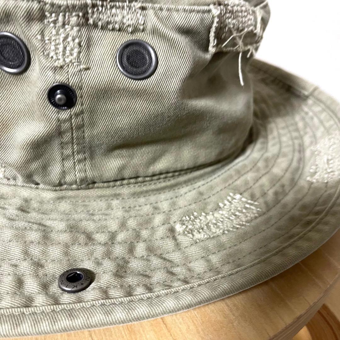 希少 古着 90's ラルフローレン ハンティング ハット タタキ RRL