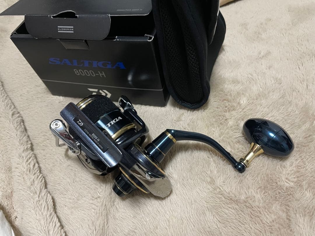 美品　PE4号付き 20ソルティガ8000H DAIWA SALTIGA