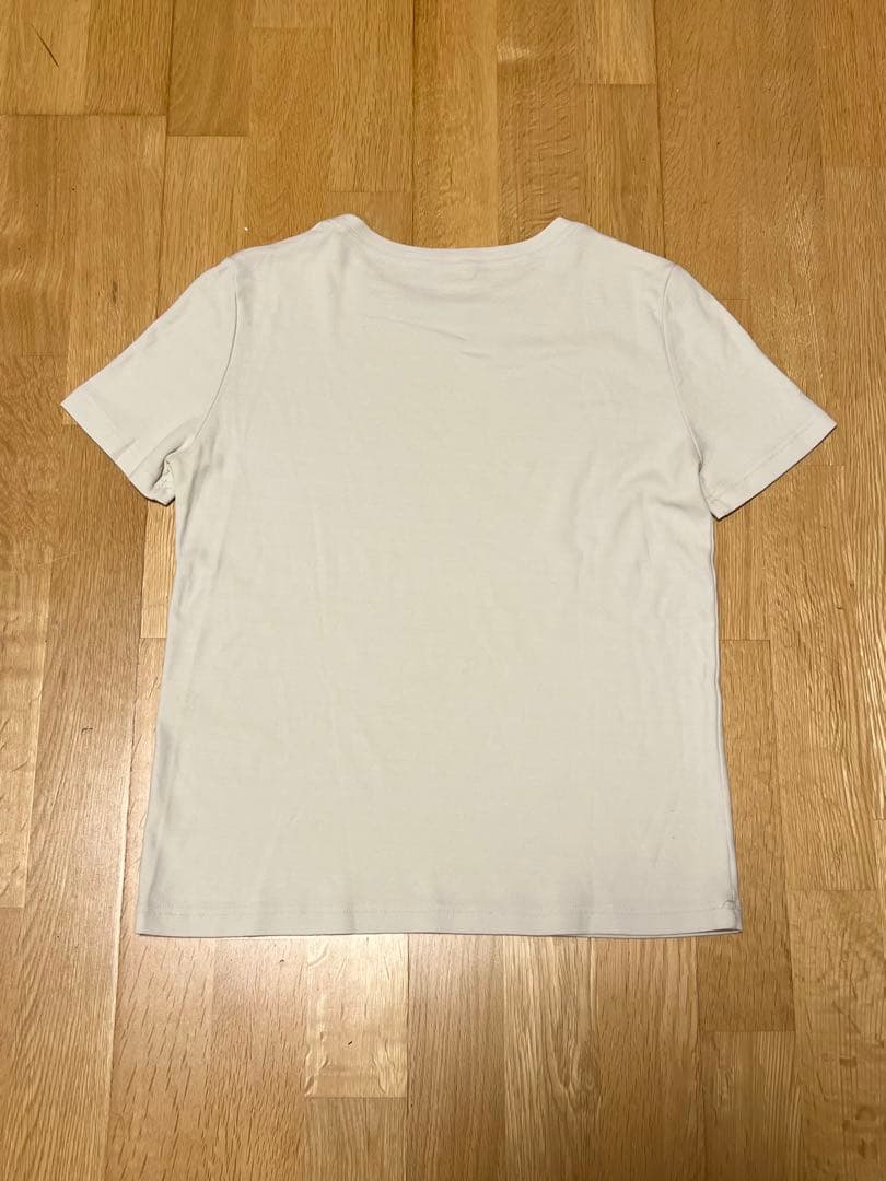 Hermes マルジェラ期 コットン Tシャツ 36 グレーホワイト