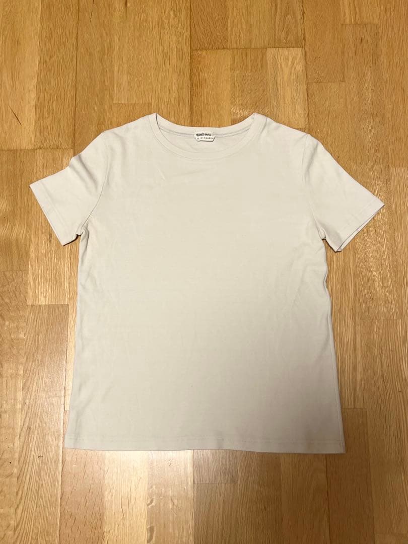 Hermes マルジェラ期 コットン Tシャツ 36 グレーホワイト